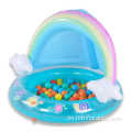 Babypool Regenbogenspritzer Kleinkinder aufblasbarer Schwimmbad